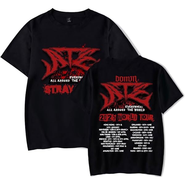 Amazon.com: KPOP Skz Merch Tshirt Dominate ATE Tour Merch Felix